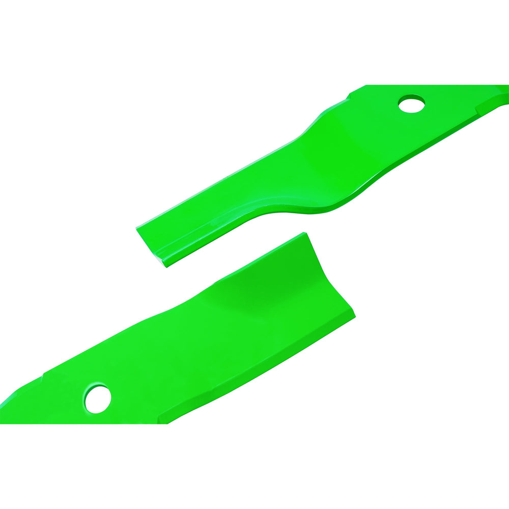 JSXDNWYJ blade in use on zero-turn rider, helps deliver consistent mowing results