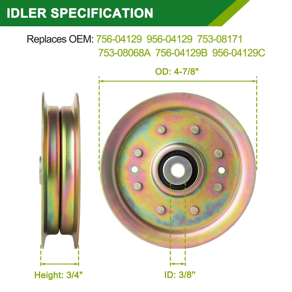 JSXDNWYJ installed blade and spindle on deck, reducing vibration and wobble
