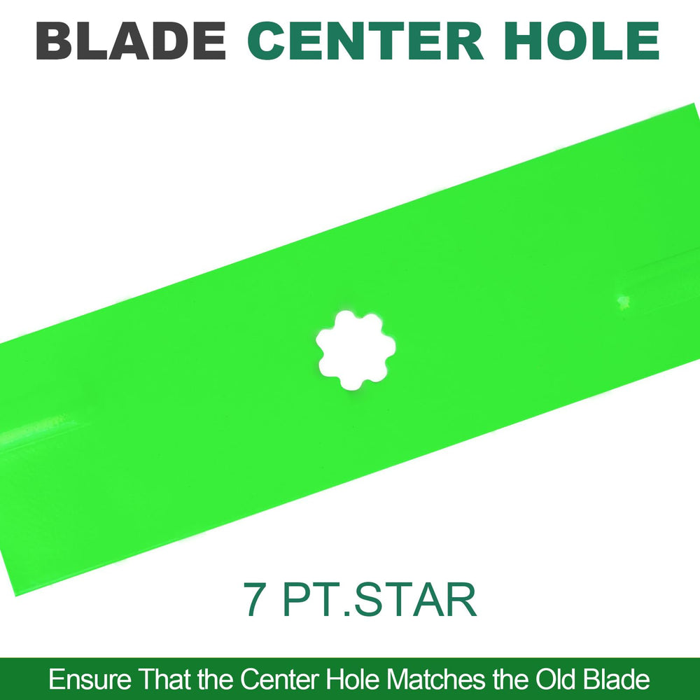 JSXDNWYJ blades installed on mower deck improving cutting consistency
