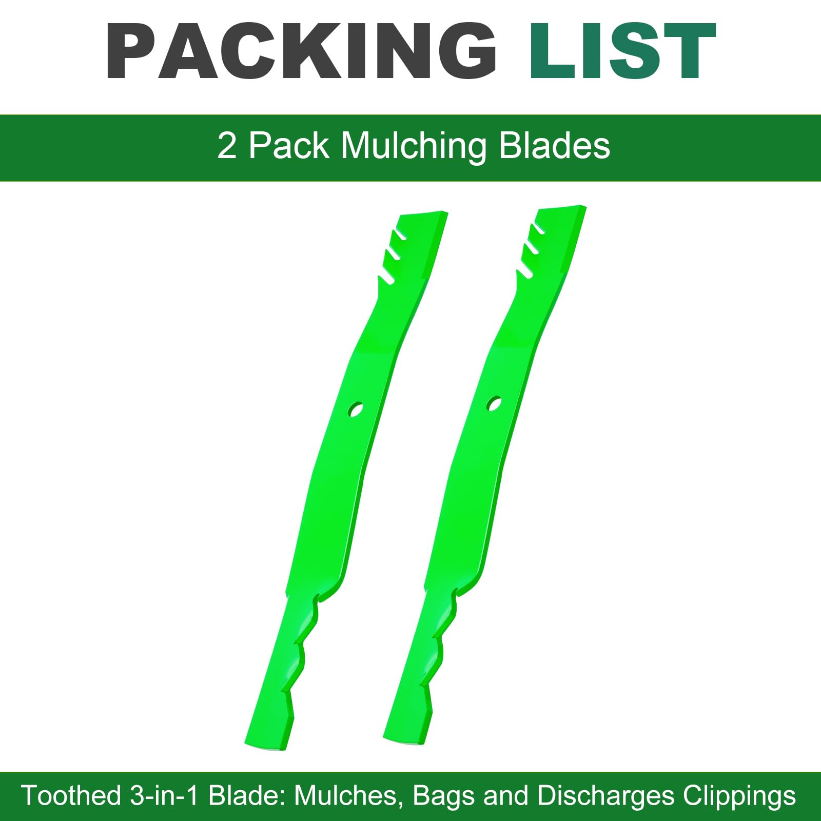 JSXDNWYJ blades on mower in lawn setting showing improved mulching performance
