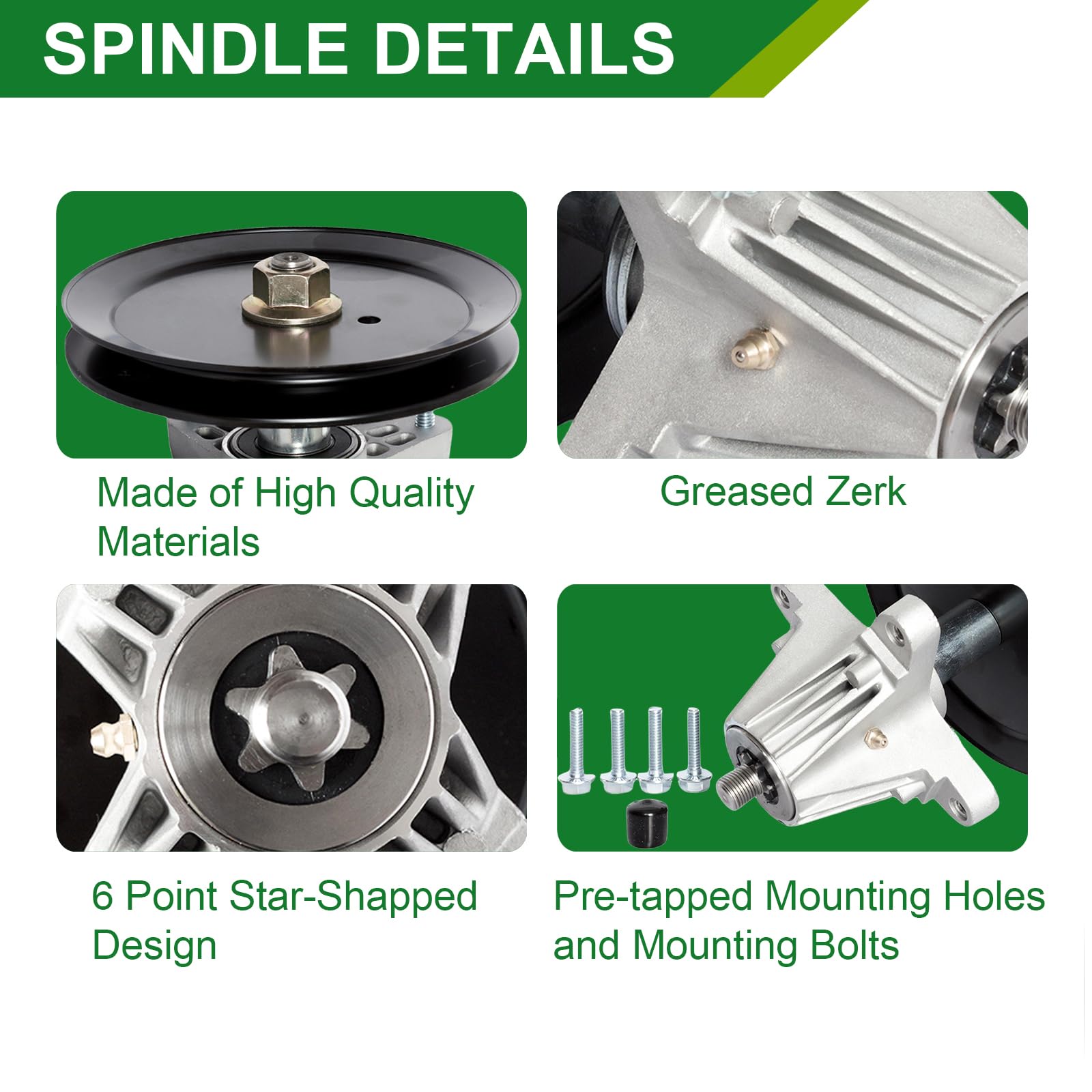 JSXDNWYJ side profile showing bolt pattern for correct deck alignment benefit