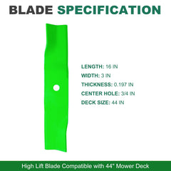 JSXDNWYJ close-up of cutting edge profile, improves lift and cleaner cuts