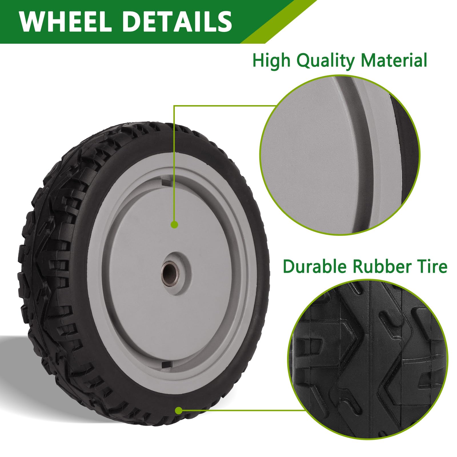 JSXDNWYJ 8-inch wheel next to ruler showing accurate sizing benefit