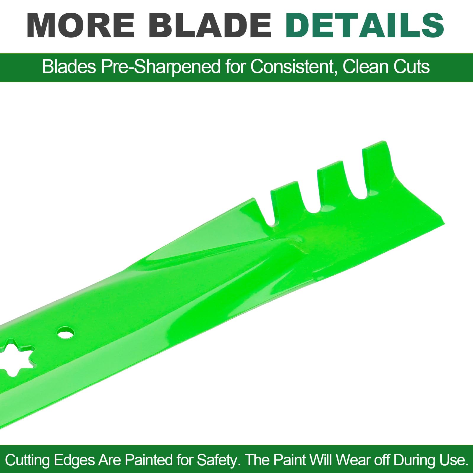 JSXDNWYJ blade beside ruler showing length and scale for easier model matching benefit