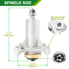 JSXDNWYJ spindle assembly close-up highlighting durable bearings and fit