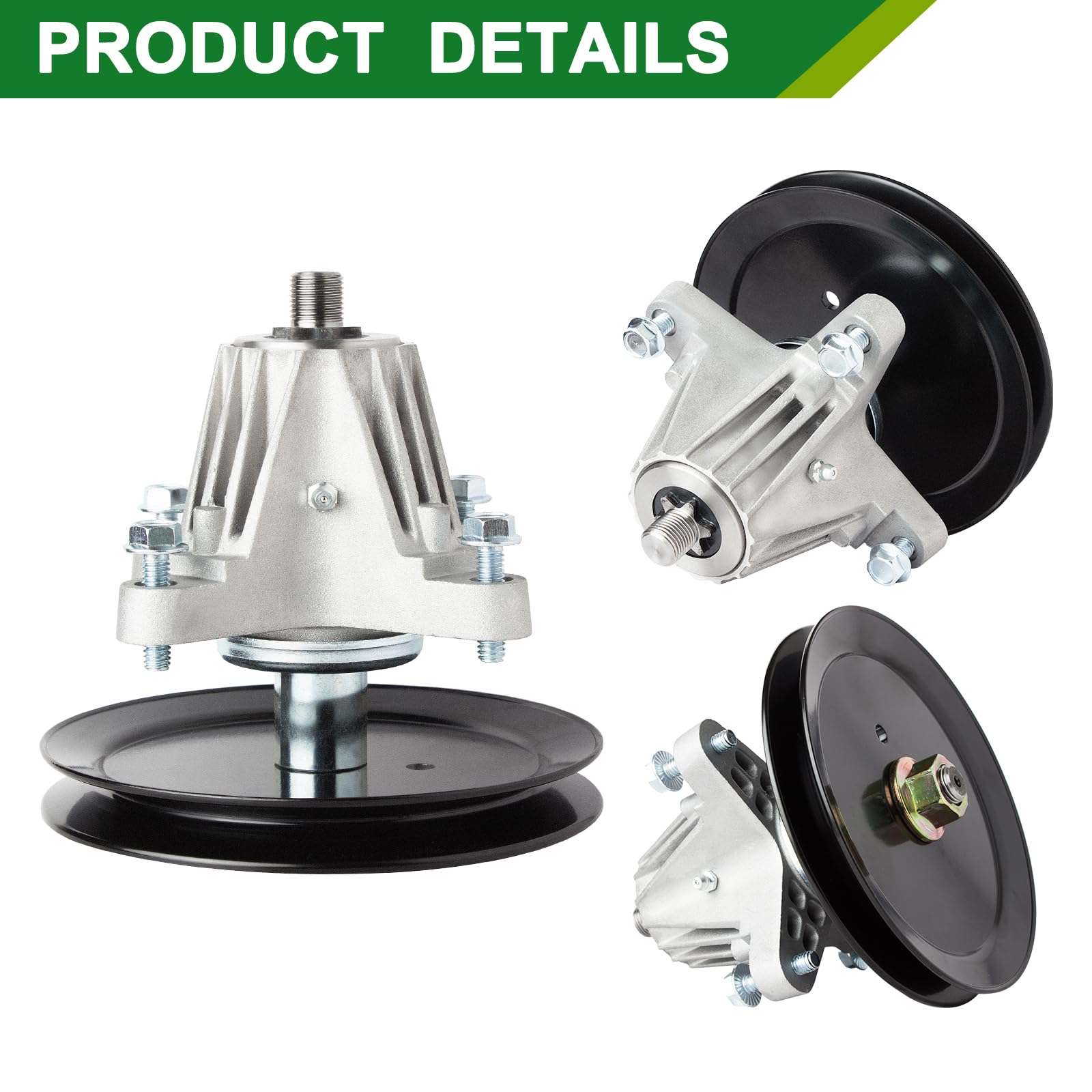 JSXDNWYJ spindle mounted on a 46-inch deck demonstrating improved deck stability