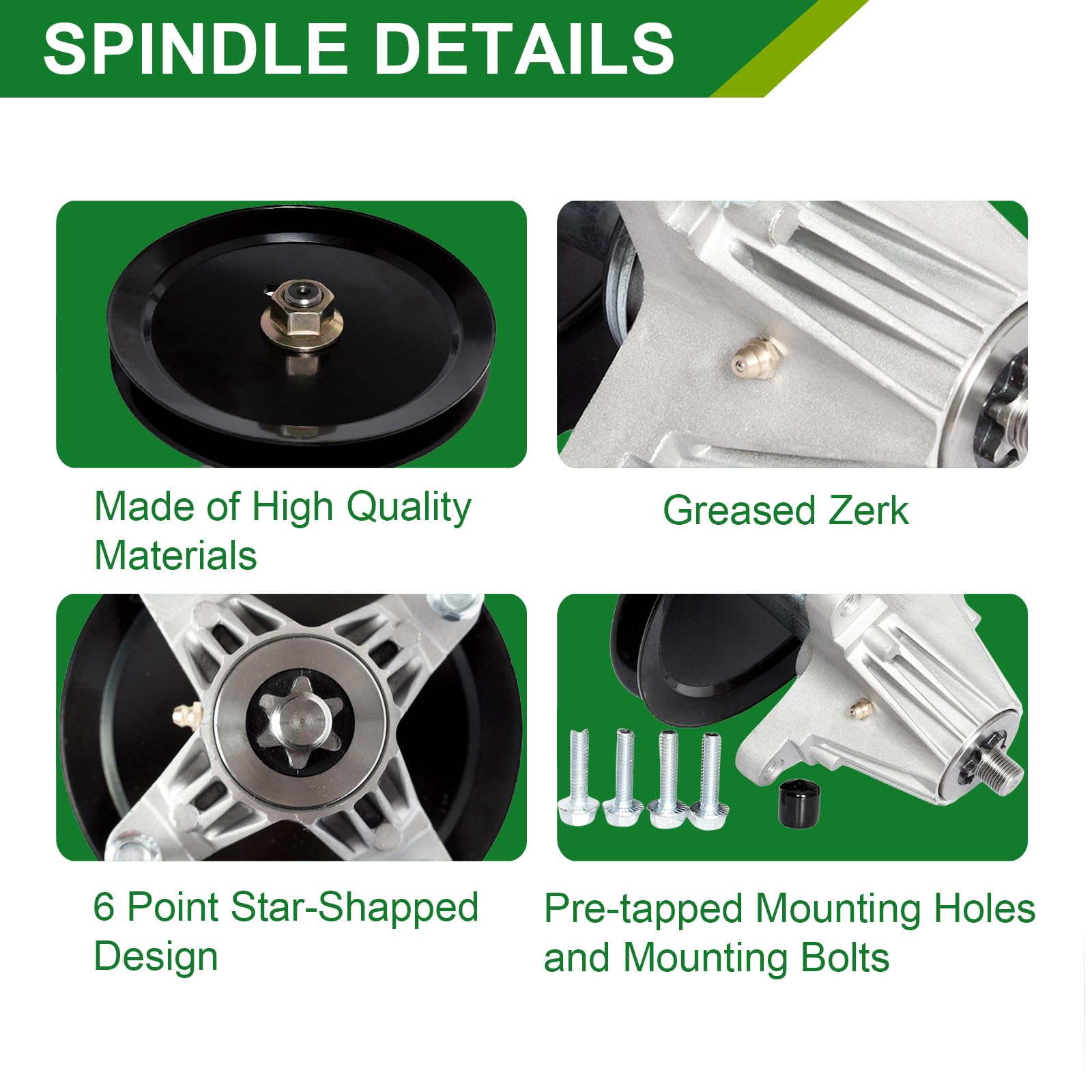 JSXDNWYJ spindle mounting hole pattern showing bolt alignment benefit