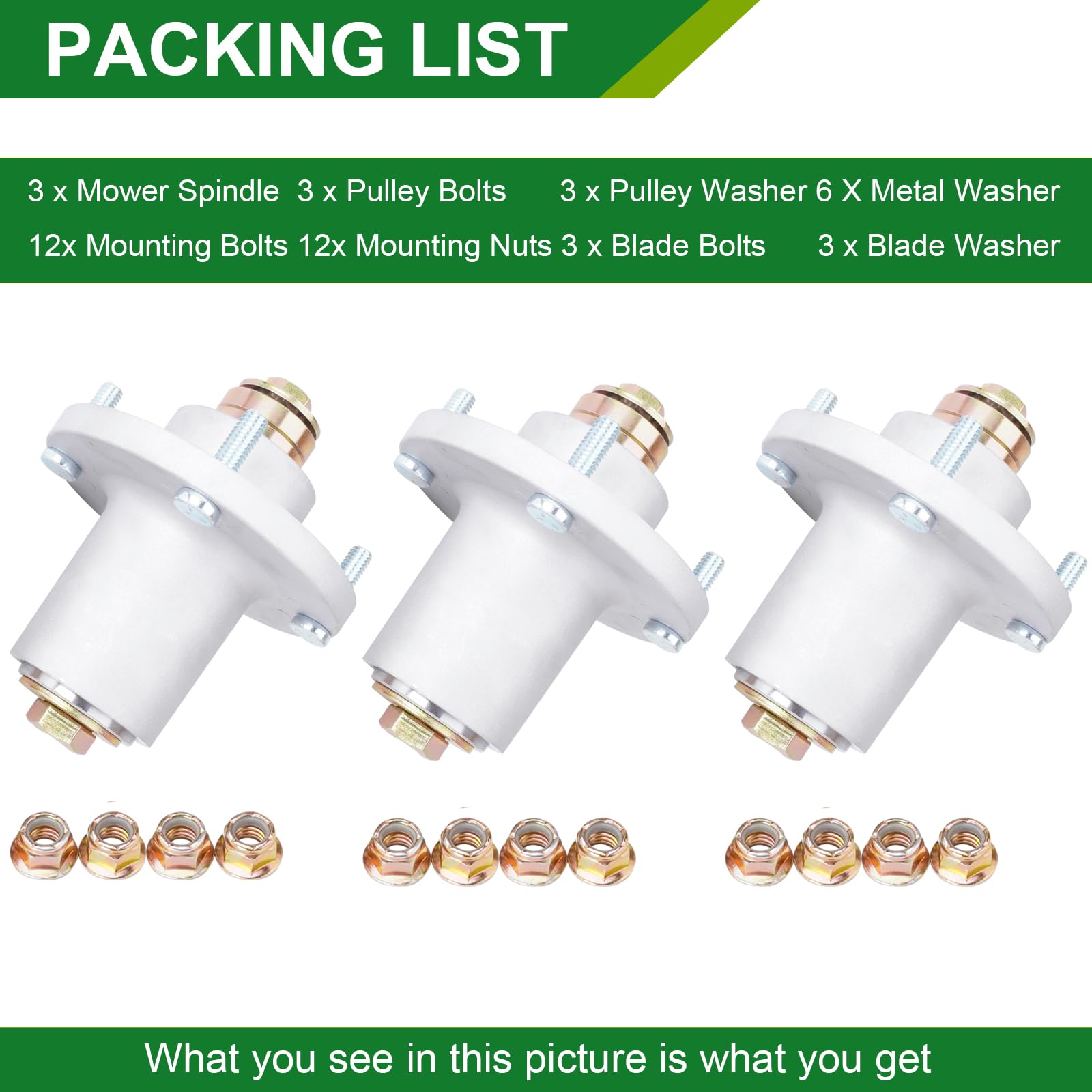 JSXDNWYJ three spindle assembly pack displayed ready for multiple replacements benefit