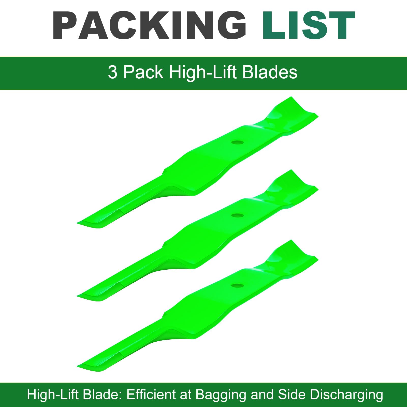 JSXDNWYJ three blades stacked to show pack contents and readiness