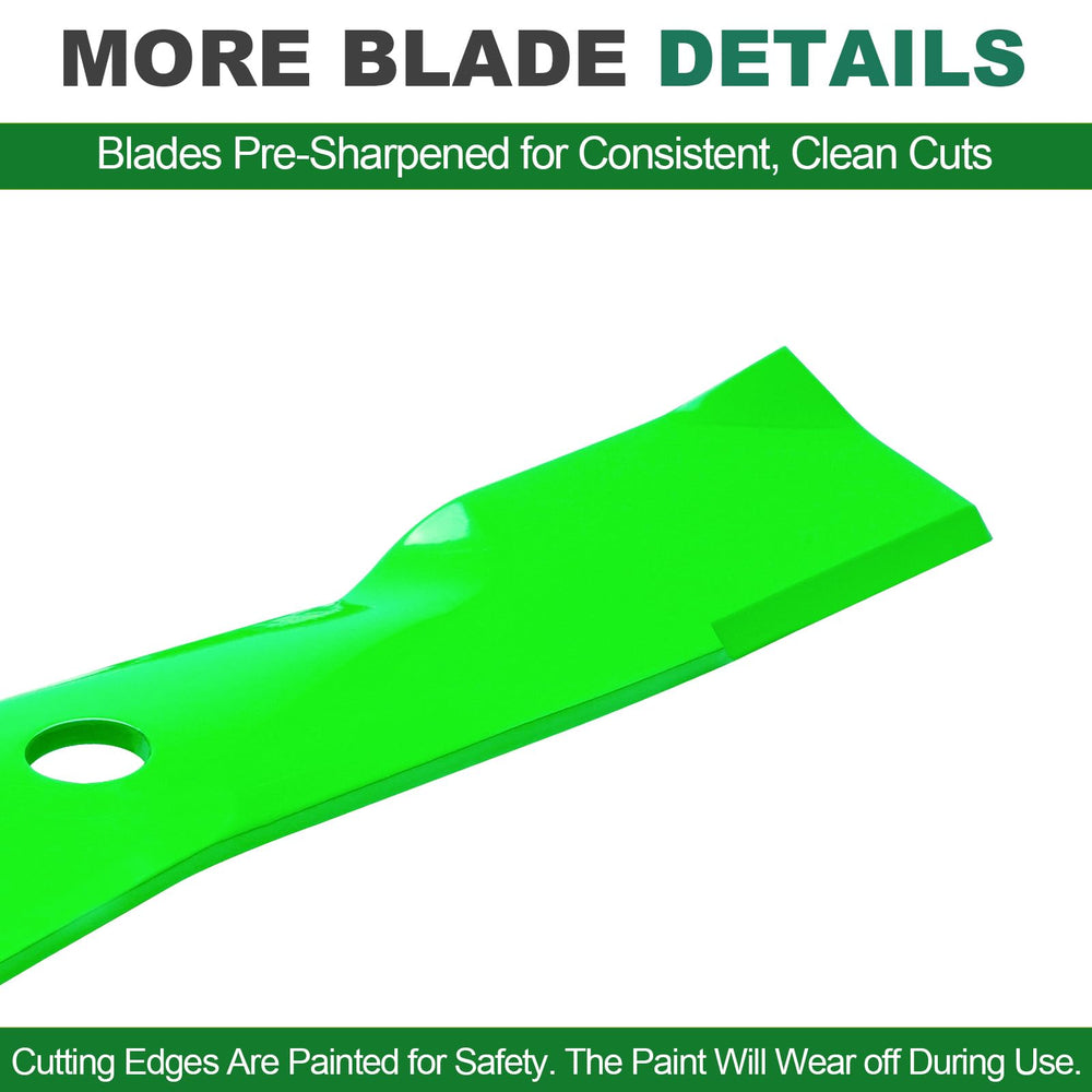JSXDNWYJ three blades laid flat for scale comparison and spare readiness