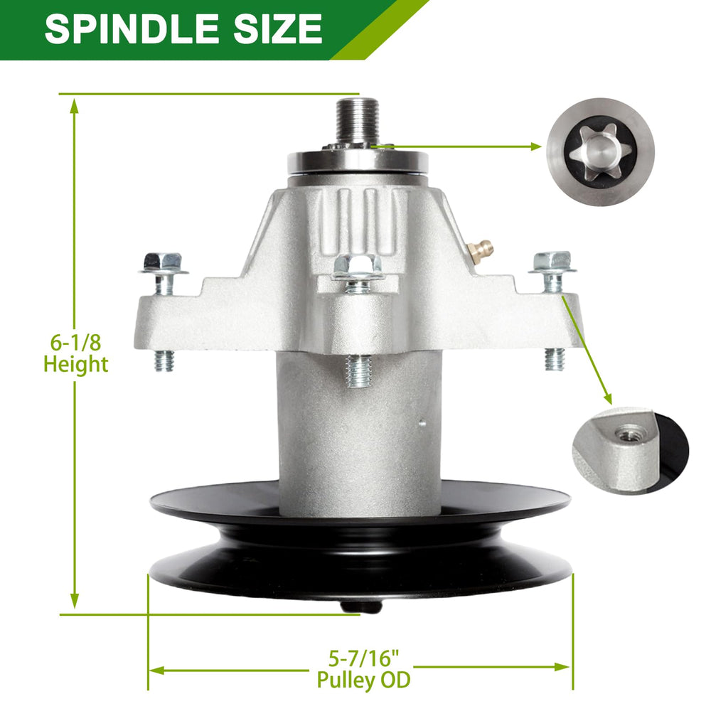 JSXDNWYJ close-up of three spindles improving deck stability and alignment