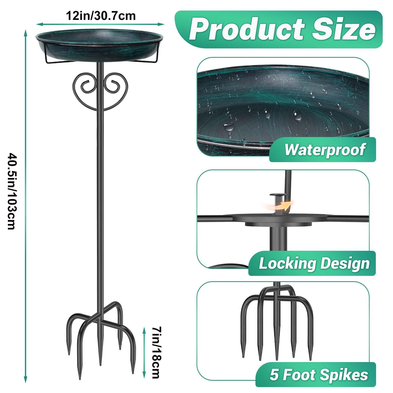 jsyonii five-prong base and stakes detail for secure anchoring
