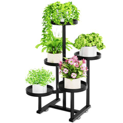 jsyonii front view assembled stand showing vertical plant display benefit