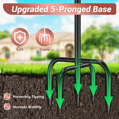 jsyonii metal stakes and ground anchoring that help prevent tipping in wind