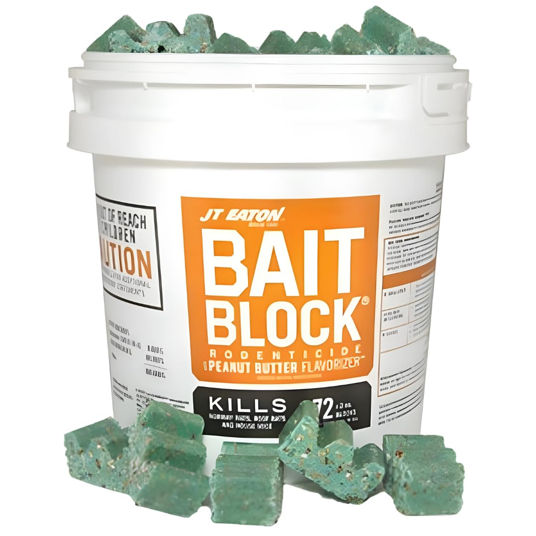 JT Eaton pail of 144 blocks showing packaging and easy dispensing benefit
