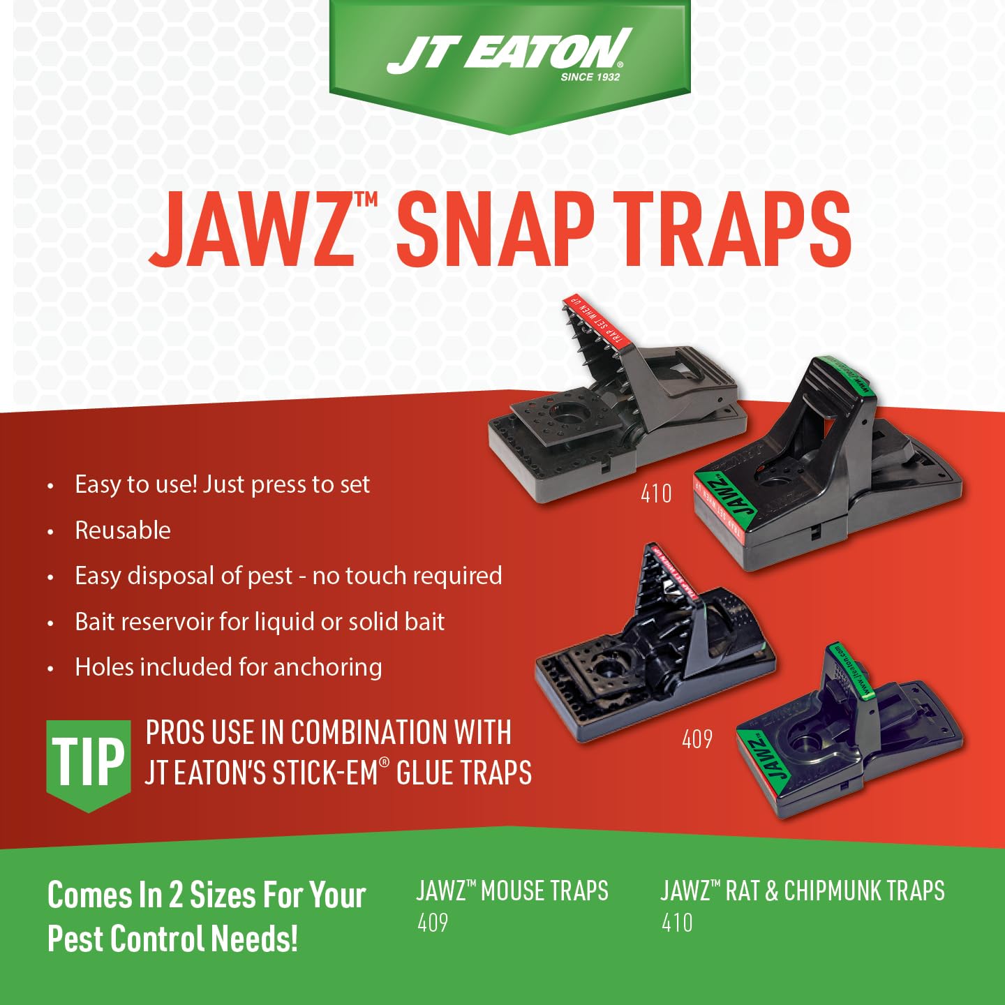 JT Eaton twelve-pack spread showing quantity and ready coverage benefit
