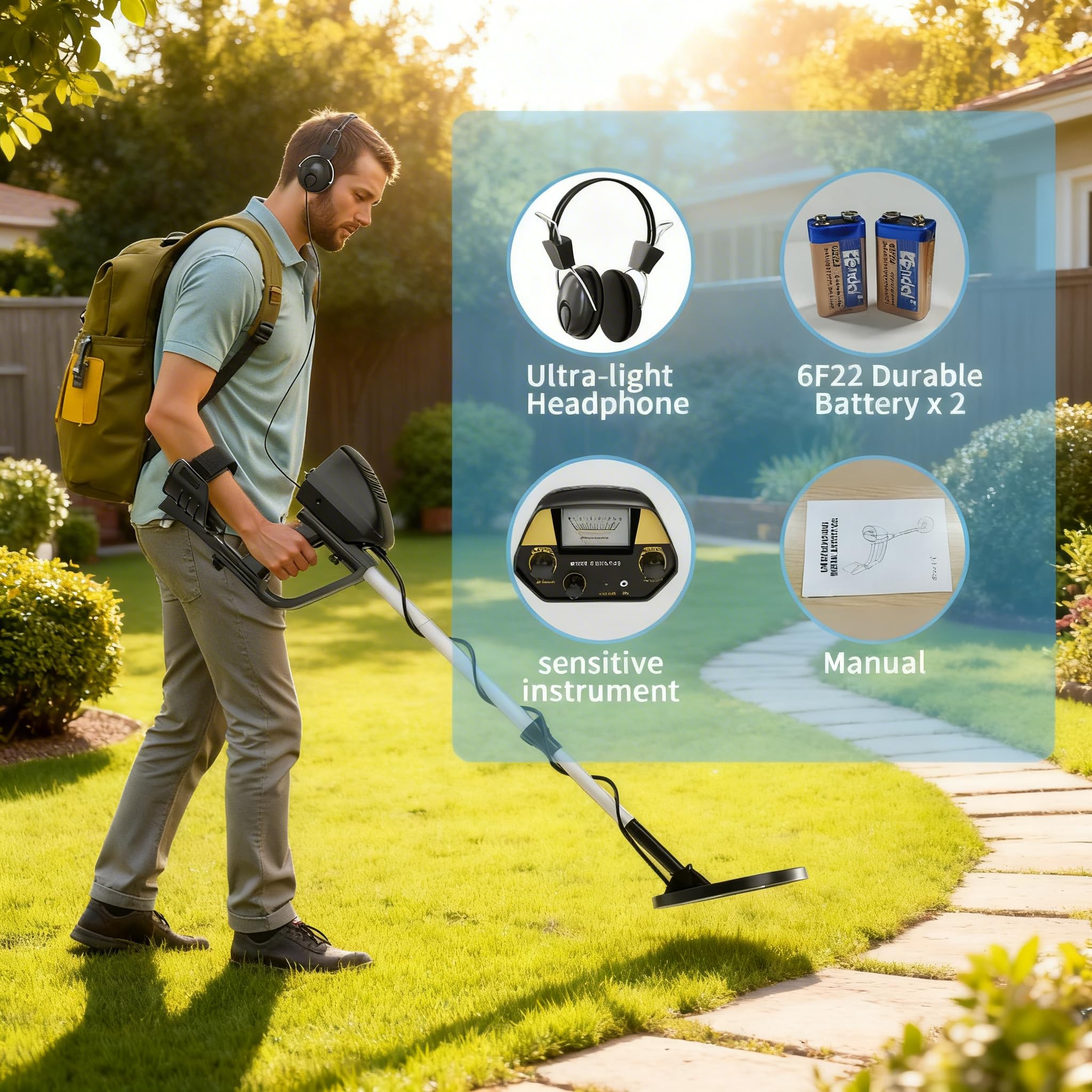 JUANGU coil scanning sand highlighting beach detecting advantage