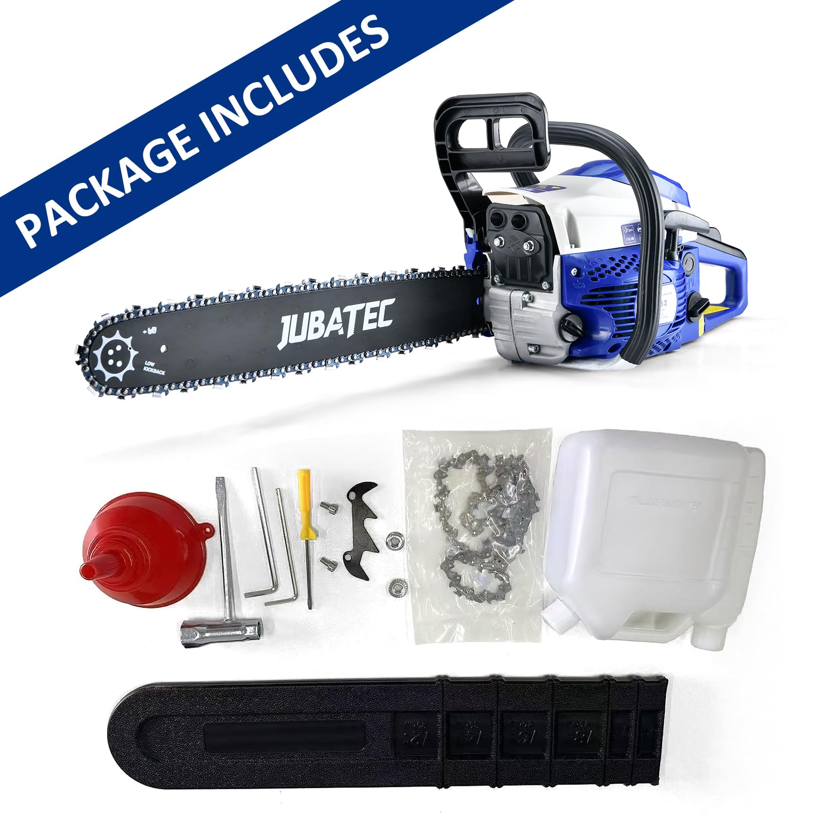 JUBATEC anti-vibration handle detail improving comfort during use