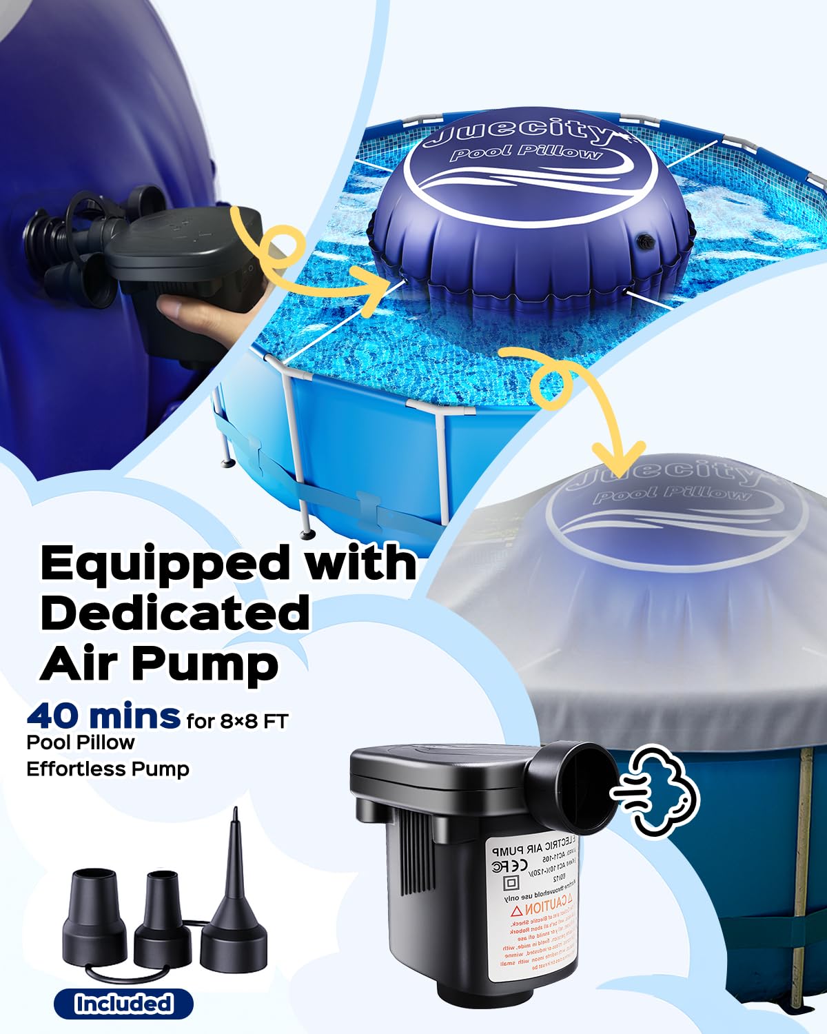 Detail of Juecity upgraded double Boston valve offering quick inflation and improved airtight seal