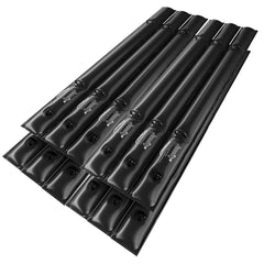 juecity front pack showing twelve black 10ft water tubes and handles for easy placement