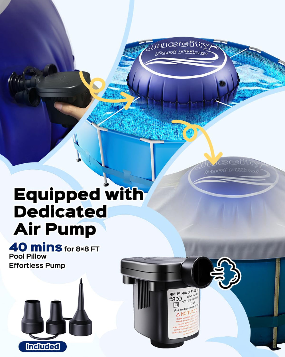 Juecity extra-thick 0.42mm PVC texture demonstrating puncture resistance