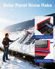 Juecity S-shaped head pushing snow off a roof for faster clearing