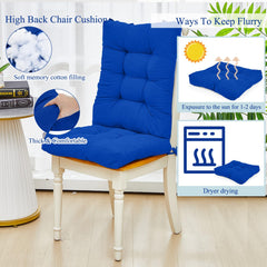 Juexica back cushion laid flat with visible dimensions and tuft details for confident fit selection