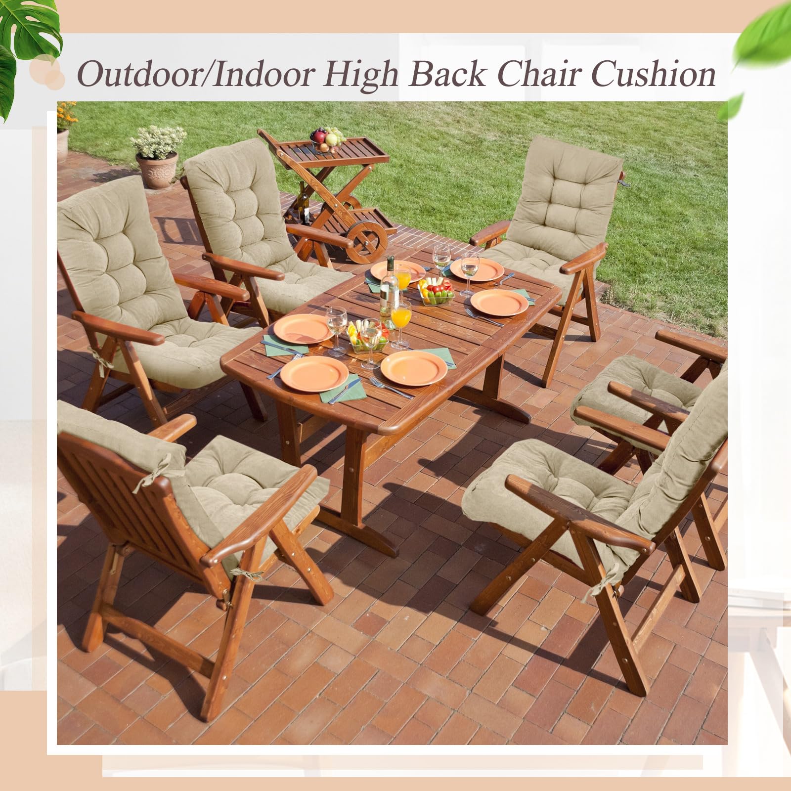 Juexica cushions installed on a patio rocking chair offering instant comfort upgrade