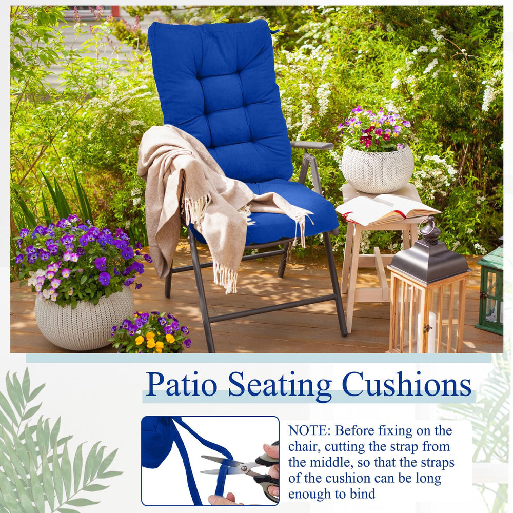Juexica cushions installed on an outdoor dining set showing enhanced comfort and color cohesion
