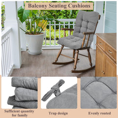 Juexica tied cushions demonstrating secure attachment and stability