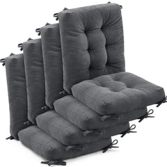 Juexica front packaging showing four dark gray corduroy cushions and quantities benefit comfort