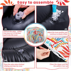 Juexica handle and valve detail highlighting easy carry and simple inflation control