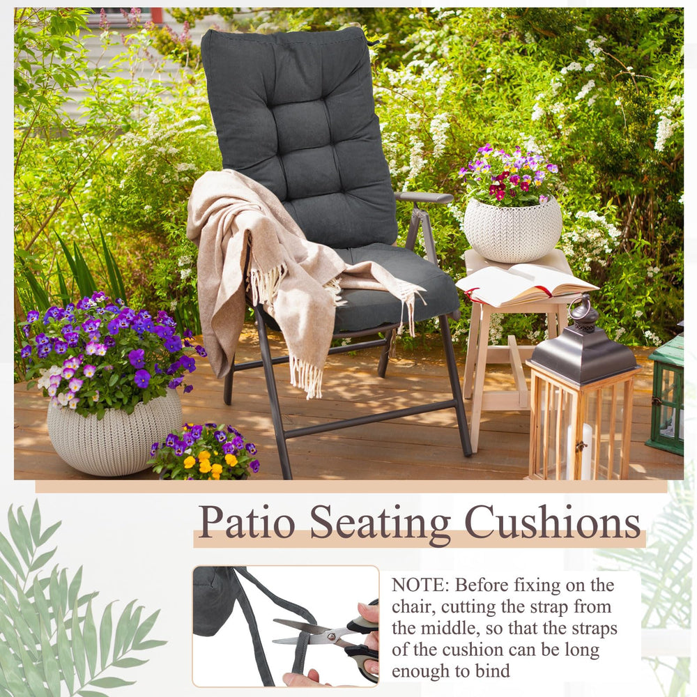 Juexica cushion beside a chair to show scale and fit for choosing correct size