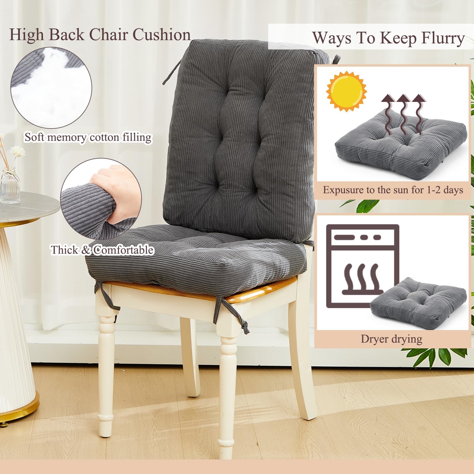 Juexica seat and back side-by-side for size comparison to select correct fit benefit