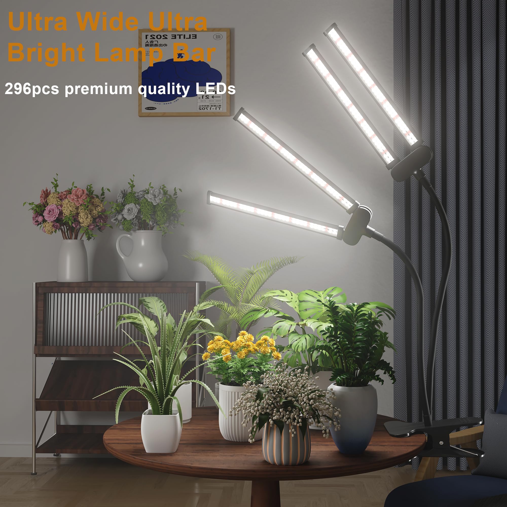 Juhefa gooseneck bent to angle light showing flexible positioning benefit