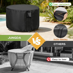 Jungda vent detail reducing condensation inside cover, helps furniture breathe