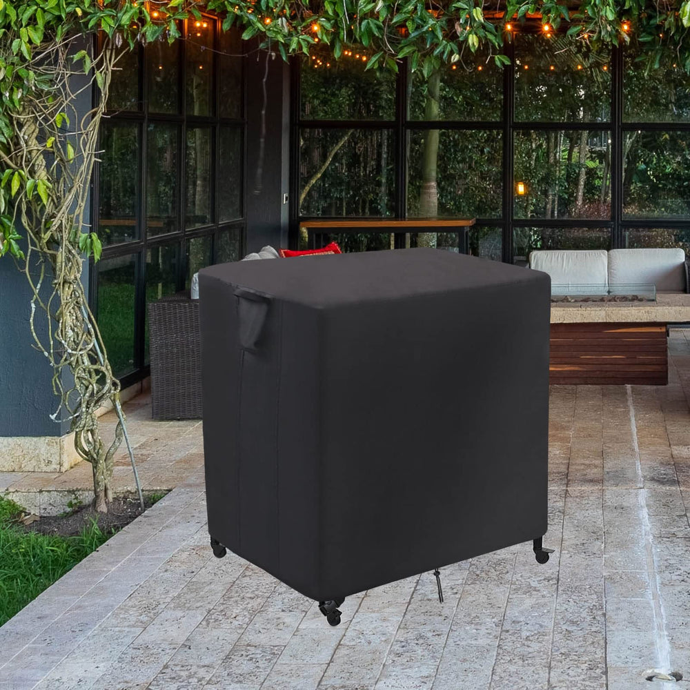 Jungda cover on Ooni table in backyard demonstrating all-season protection