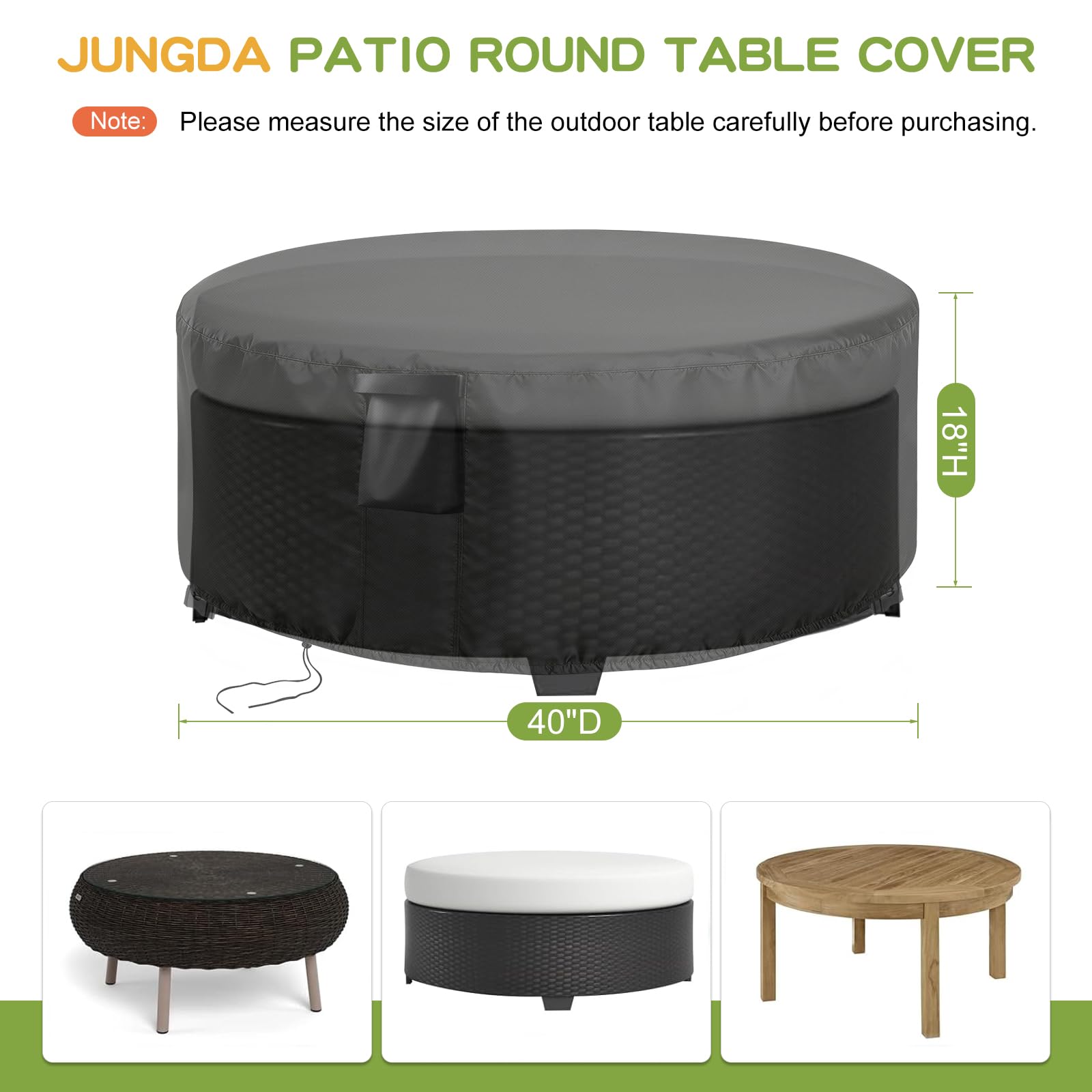 jungda close-up of heavy-duty fabric showing durable texture benefit