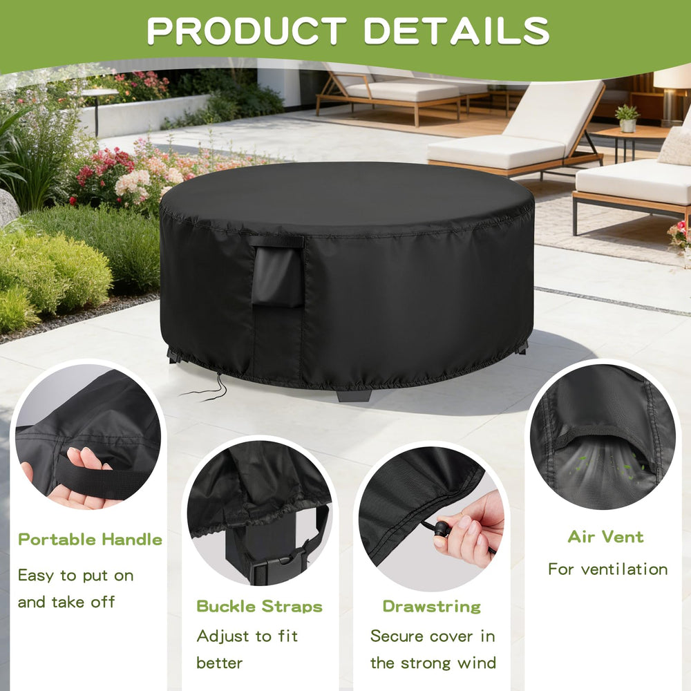 Jungda covered table in patio setting showing protection