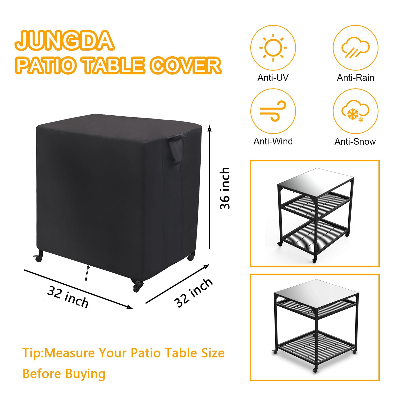 Jungda adjustable drawstring and lock detail keeping cover windproof