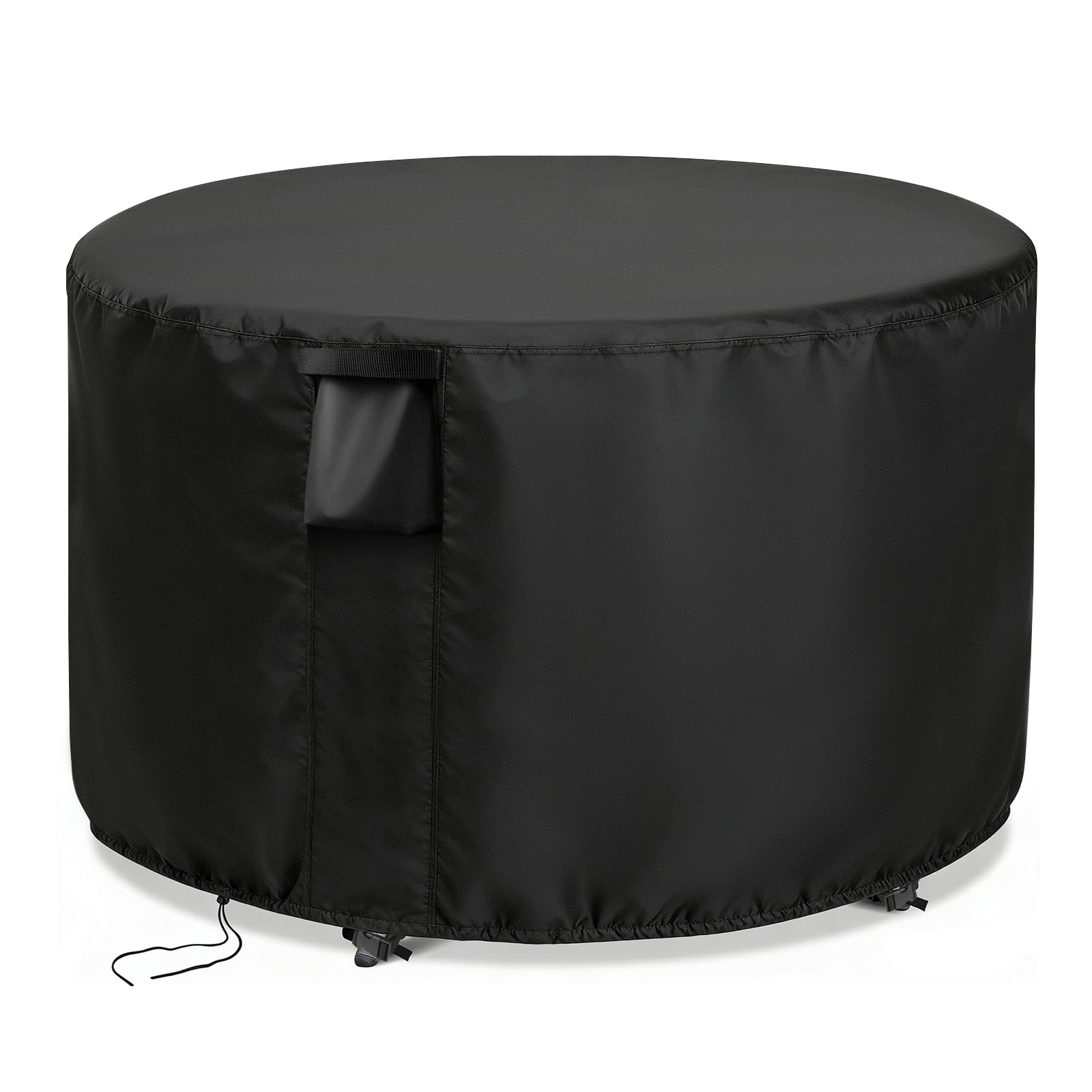 Jungda front view of round cover showing full fit and protection