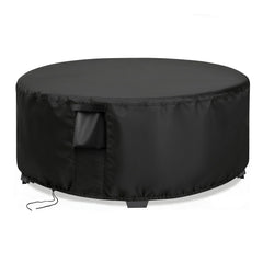 Jungda front view of 42 inch round cover protecting table