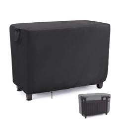 Jungda front view cover on Keter Unity XL showing full protection and neat fit