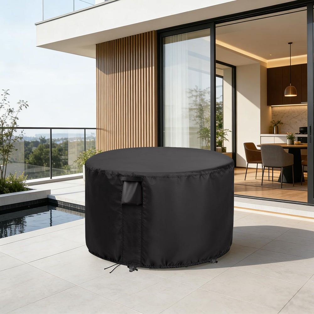 Jungda cover next to chair showing scale and appropriate fit