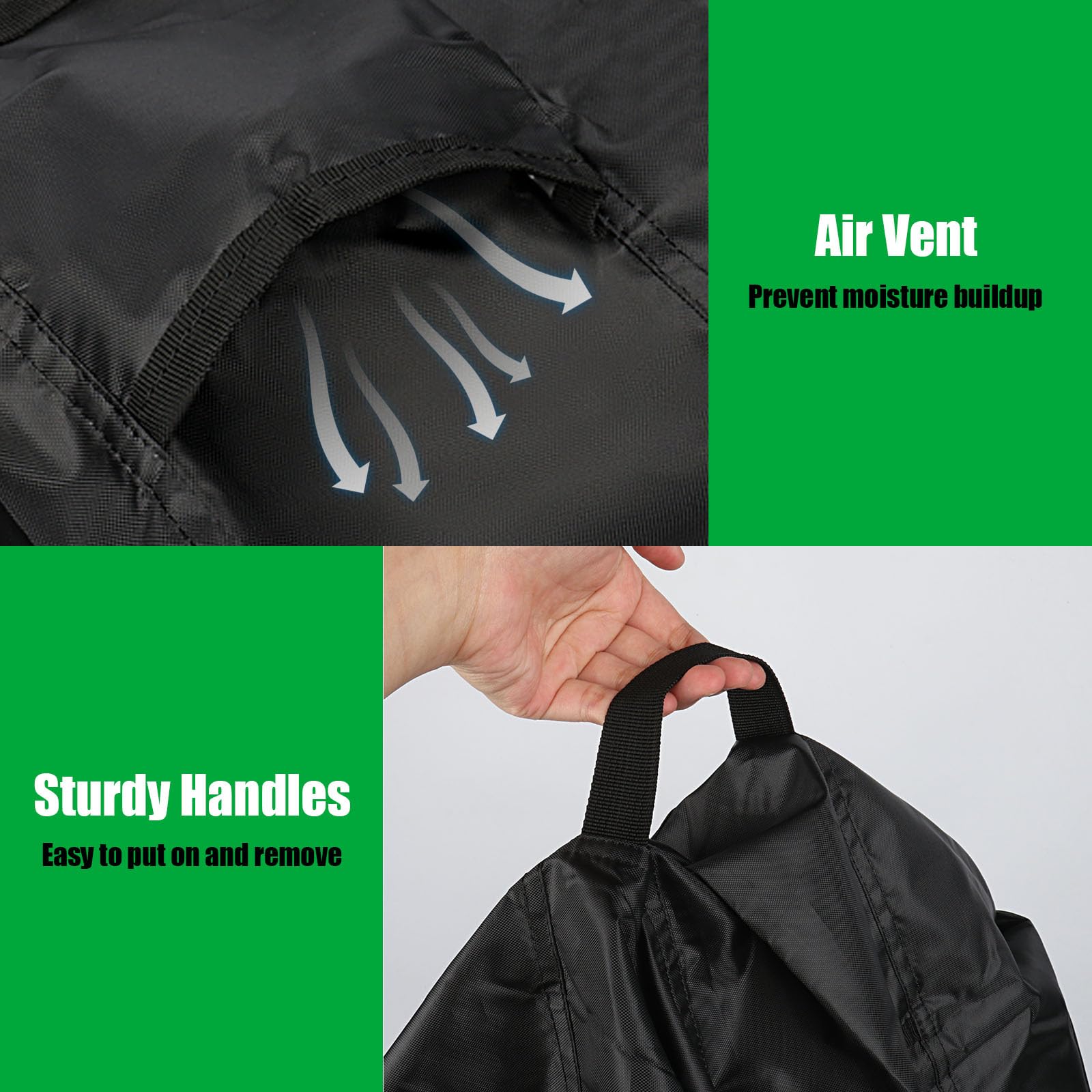 Jungda vent and handle close-up for easy access and airflow benefit