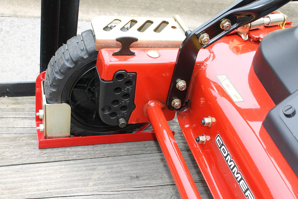 Jungle Jim's boot installed with commercial mower protecting equipment in transit