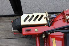 Jungle Jim's boot mounted on trailer side delivering stable transport protection