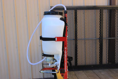 Jungle Jim's Jungle Sprack installed in trailer keeping sprayer stable