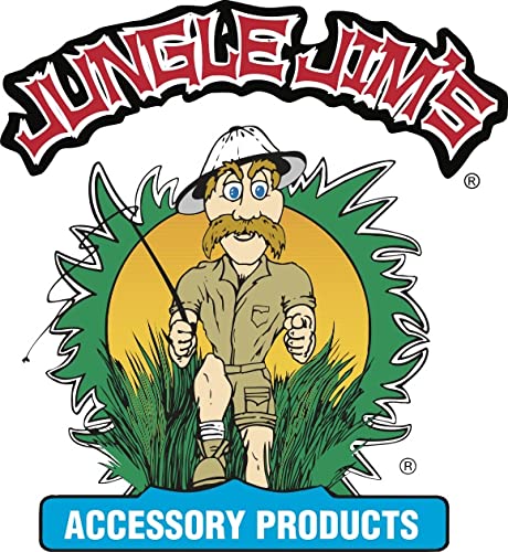 Jungle Jim's scale comparison with hand showing compact size and convenient reach