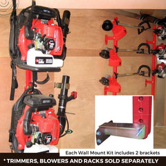 Jungle Jim's kit installed in enclosed trailer demonstrating tidy organized tool storage